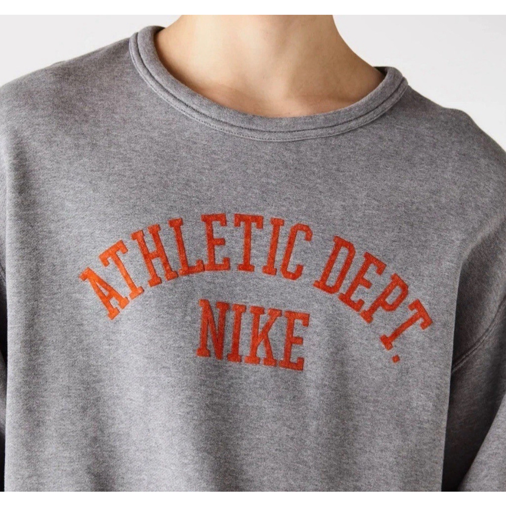 Nike Athletic Dept Sportswear Sweatshirt Pullover Crewneck Mens Large Gray New